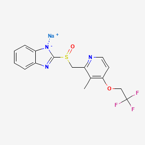 molecular formula C16H13F3N3NaO2S B1662234 Lansoprazole Sodium CAS No. 226904-00-3