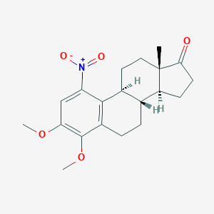 molecular formula C20H25NO5 B166224 3,4-Dimethoxy-1-nitro-1,3,5(10)-estratrien-17-one CAS No. 126291-41-6