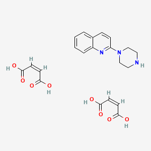 molecular formula C21H23N3O8 B1662243 2-(1-Piperazinyl)quinoline dimaleate CAS No. 150323-78-7