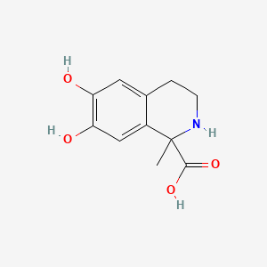 molecular formula C11H13NO4 B1662244 Salsolinol-1-carboxylic acid CAS No. 57256-34-5