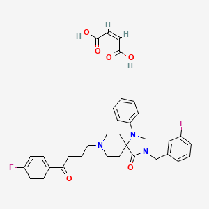 molecular formula C34H35F2N3O6 B1662253 3'-Fluorobenzylspiperone maleate CAS No. 1135278-61-3