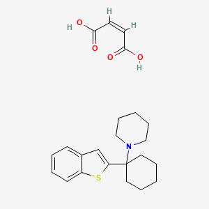 molecular formula C23H29NO4S B1662254 1-[1-(1-benzothiophen-2-yl)cyclohexyl]piperidine Maleate 