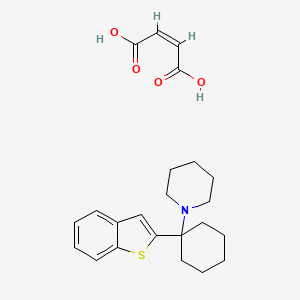 molecular formula C23H29NO4S B1662254 1-[1-(1-benzothiophen-2-yl)cyclohexyl]piperidine Maleate CAS No. 207455-25-2