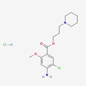 3-(Piperidin-1-yl)propyl 4-amino-5-chloro-2-methoxybenzoate hydrochloride