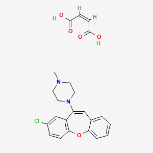 molecular formula C19H19ClN2O.C4H4O4 B1662261 2-Chloro-11-(4-methylpiperazino)dibenz[b,f]oxepin maleate CAS No. 24140-98-5