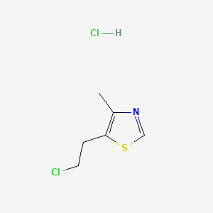 molecular formula C6H9Cl2NS B1662267 Clomethiazole hydrochloride CAS No. 6001-74-7