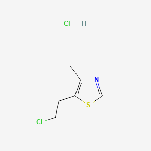 molecular formula C6H9Cl2NS B1662267 盐酸氯甲噻唑 CAS No. 6001-74-7