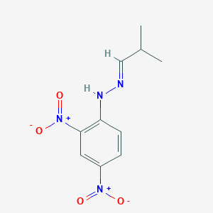molecular formula C10H12N4O4 B166227 丙醛，2-甲基-，（2,4-二硝基苯）腙 CAS No. 2057-82-1