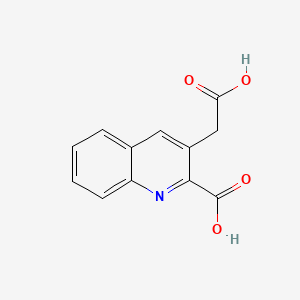 molecular formula C12H9NO4 B1662270 2-Carboxy-3-carboxymethylquinoline CAS No. 132623-44-0