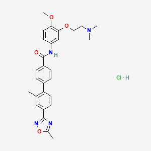molecular formula C28H31ClN4O4 B1662271 SB 216641 hydrochloride CAS No. 193611-67-5