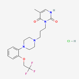 molecular formula C20H26ClF3N4O3 B1662274 RS 100329 hydrochloride CAS No. 1215654-26-4