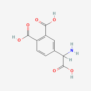 molecular formula C10H9NO6 B1662280 (RS)-3,4-二羧基苯基甘氨酸 CAS No. 176796-64-8