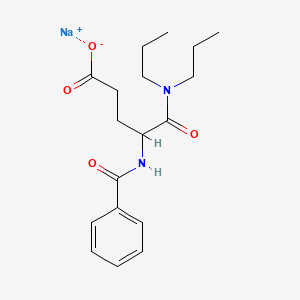 molecular formula C18H25N2NaO4 B1662284 Proglumide sodium CAS No. 99247-33-3