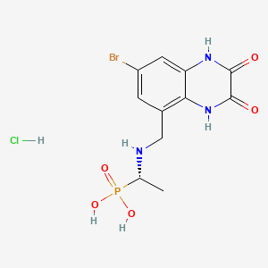 molecular formula C11H14BrClN3O5P B1662286 CGP 78608 hydrochloride CAS No. 1135278-54-4