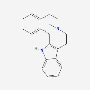 molecular formula C20H22N2 B1662297 7-Methyl-6,7,8,9,14,15-hexahydro-5H-benz[d]indolo[2,3-g]azecine CAS No. 274694-98-3
