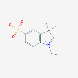 molecular formula C13H17NO3S B016623 1-Ethyl-2,3,3-trimethyl-3H-indol-1-ium-5-sulfonate CAS No. 146368-07-2