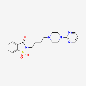 molecular formula C19H23N5O3S B1662301 Ipsapirone CAS No. 95847-70-4