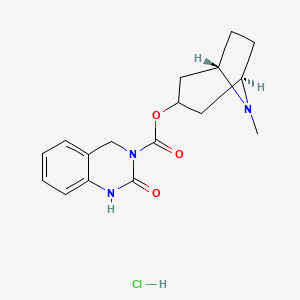 molecular formula C17H22ClN3O3 B1662303 DAU 5884 hydrochloride CAS No. 131780-48-8
