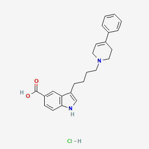 molecular formula C24H27ClN2O2 B1662308 Carmoxirole hydrochloride CAS No. 115092-85-8