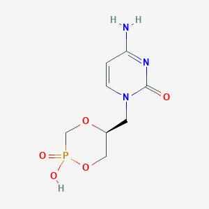 molecular formula C8H12N3O5P B166231 Cyclic HPMPC CAS No. 127757-45-3