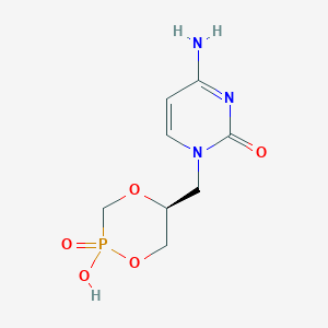 molecular formula C8H12N3O5P B166231 Cyclic-hpmpc CAS No. 127757-45-3