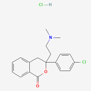 3-(4-chlorophenyl)-3-[2-(dimethylamino)ethyl]-4H-isochromen-1-one;hydrochloride