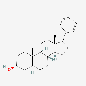 molecular formula C25H34O B1662318 17-Phenylandrostenol CAS No. 694438-95-4