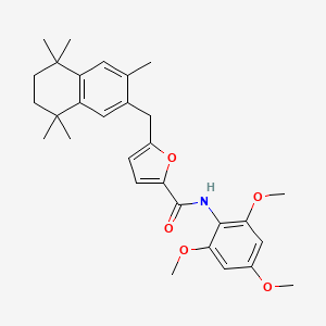 molecular formula C30H37NO5 B1662321 Furan-1 CAS No. 263847-55-8
