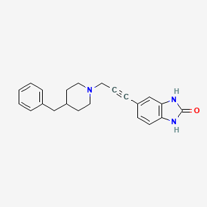 5-[3-(4-Benzylpiperidin-1-yl)prop-1-ynyl]-1,3-dihydrobenzimidazol-2-one
