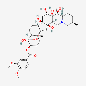 molecular formula C₃₆H₅₁NO₁₁ B1662332 Veratridine CAS No. 71-62-5