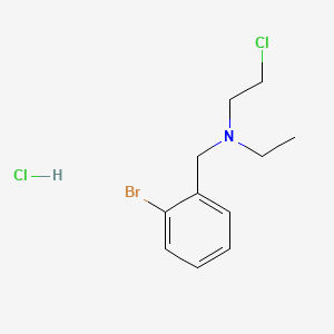 B1662335 N-(2-Chloroethyl)-N-ethyl-2-bromobenzylamine hydrochloride CAS No. 40616-75-9