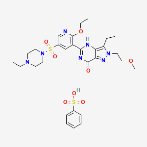 molecular formula C29H39N7O8S2 B1662341 Gisadenafil besylate CAS No. 334827-98-4