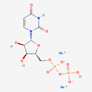 molecular formula C9H12N2Na2O12P2 B1662347 Uridine-5'-diphosphate disodium salt CAS No. 27821-45-0