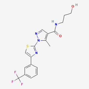 molecular formula C18H17F3N4O2S B1662354 RWJ 50271 