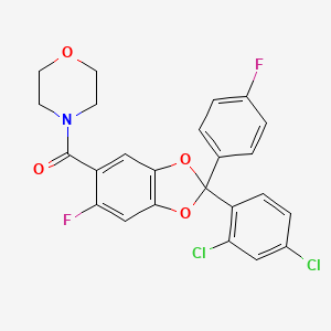 molecular formula C24H17Cl2F2NO4 B1662361 TC-C 14G 