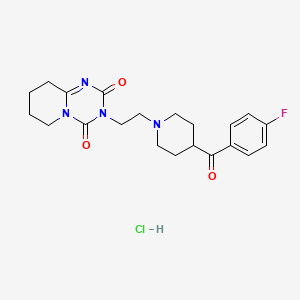 molecular formula C21H26ClFN4O3 B1662367 DV 7028 hydrochloride CAS No. 133364-62-2