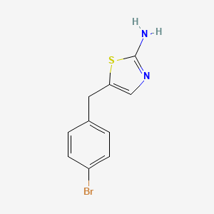 molecular formula C10H9BrN2S B1662380 5-(4-Bromobenzyl)-1,3-thiazol-2-amine CAS No. 327062-46-4