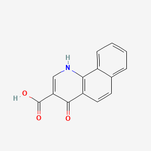 molecular formula C14H9NO3 B1662387 4-羟基苯并[h]喹啉-3-羧酸 CAS No. 51726-83-1