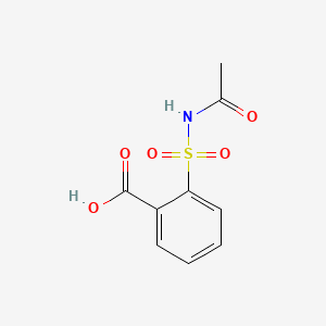 molecular formula C9H9NO5S B1662388 2-(acetylsulfamoyl)benzoic Acid 