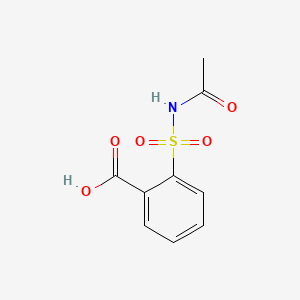 molecular formula C9H9NO5S B1662388 2-(乙酰氨磺酰)苯甲酸 CAS No. 849067-18-1