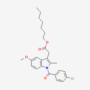 molecular formula C26H30ClNO4 B1662390 Indomethacin heptyl ester 