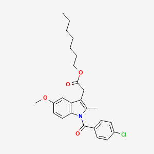 molecular formula C26H30ClNO4 B1662390 Indomethacin heptyl ester CAS No. 282728-47-6