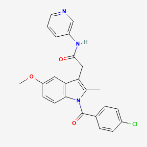 molecular formula C24H20ClN3O3 B1662391 N-(3-Pyridyl)indomethacinamide 
