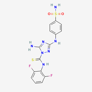 molecular formula C15H13F2N7O2S2 B1662397 Cdk1/2 Inhibitor III CAS No. 443798-47-8