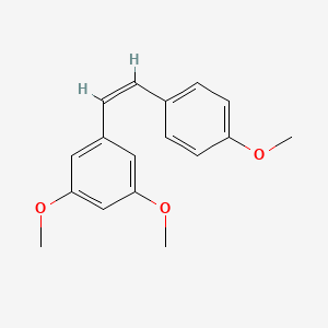 molecular formula C17H18O3 B1662407 cis-Trismethoxy resveratrol CAS No. 94608-23-8