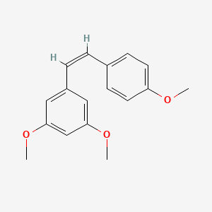 molecular formula C17H18O3 B1662407 (Z)-3,5,4'-三甲氧基亚苄烯 CAS No. 94608-23-8