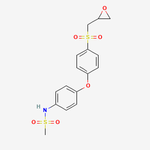 molecular formula C16H17NO6S2 B1662408 MMP-2 Inhibitor II CAS No. 869577-51-5