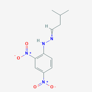 molecular formula C11H14N4O4 B166241 Isovaleraldehyde 2,4-Dinitrophenylhydrazone CAS No. 2256-01-1