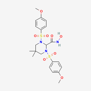 molecular formula C21H27N3O8S2 B1662410 Mmp inhibitor II CAS No. 203915-59-7