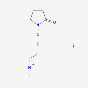 molecular formula C11H19IN2O B1662412 (4-(2-Oxo-1-pyrrolidinyl)-2-butynyl)trimethylammonium iodide CAS No. 3854-04-4